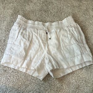 J. Crew White Linen Shorts
